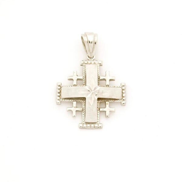 Cruz de Jerusalen de oro de 14K