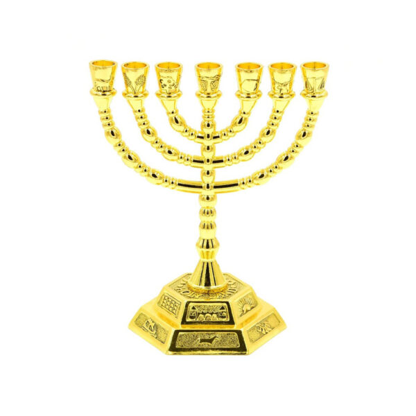 Temple Menorah Brazos -Color Dorado